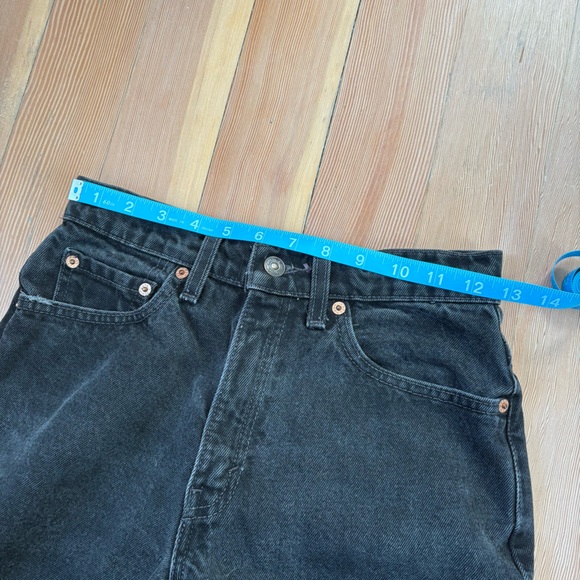 Vintage Levi’s 512 Black Denim Straight Leg Jeans - Picture 9 of 11